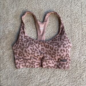 Bombshell Leopard Print Sports Bra S
